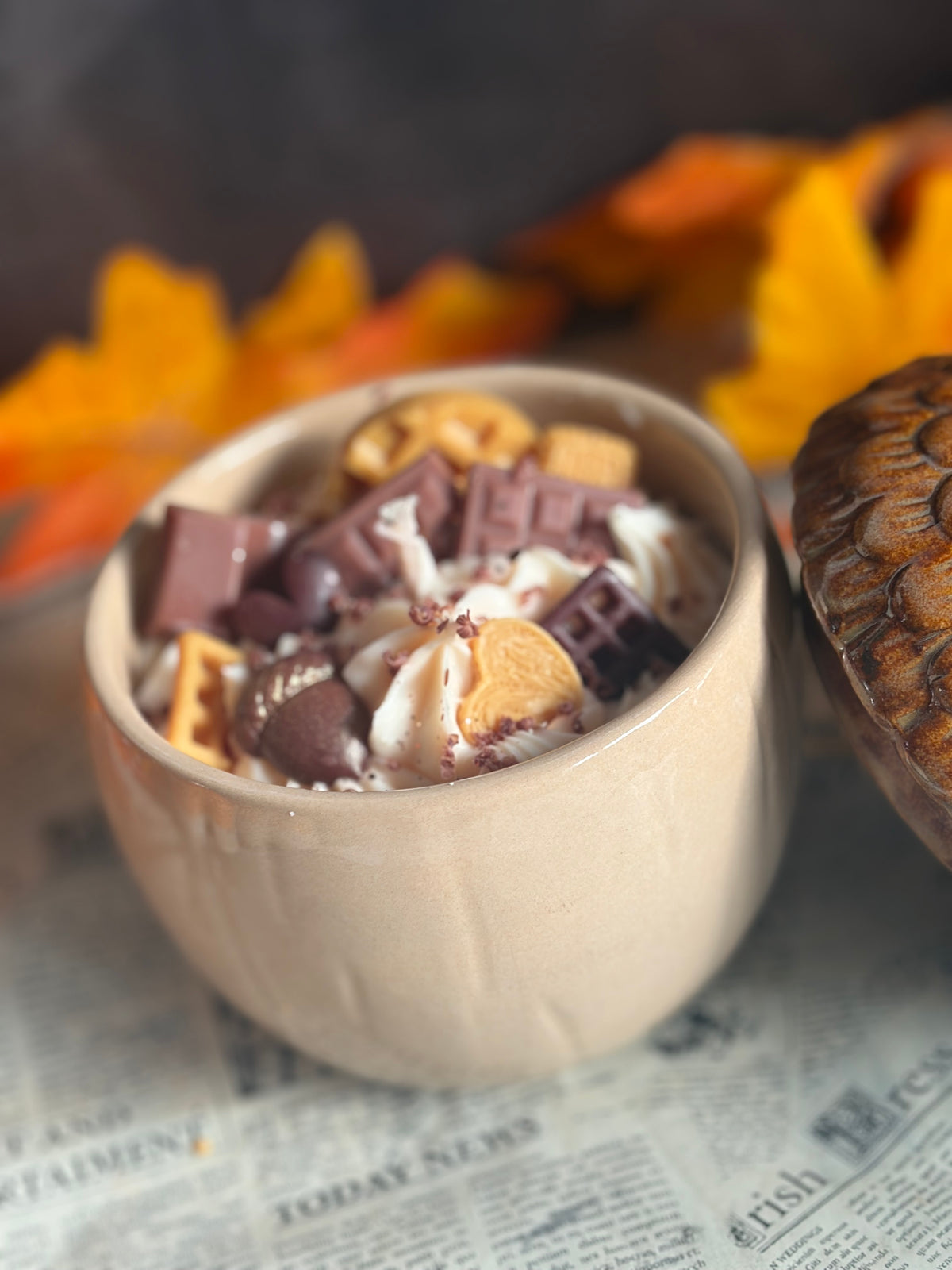 Schoko Haselnuss – Eichelkerze