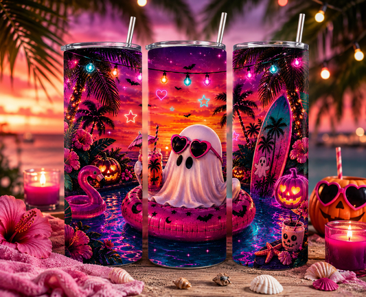 👻🌴 Summerween Paradise Tumbler