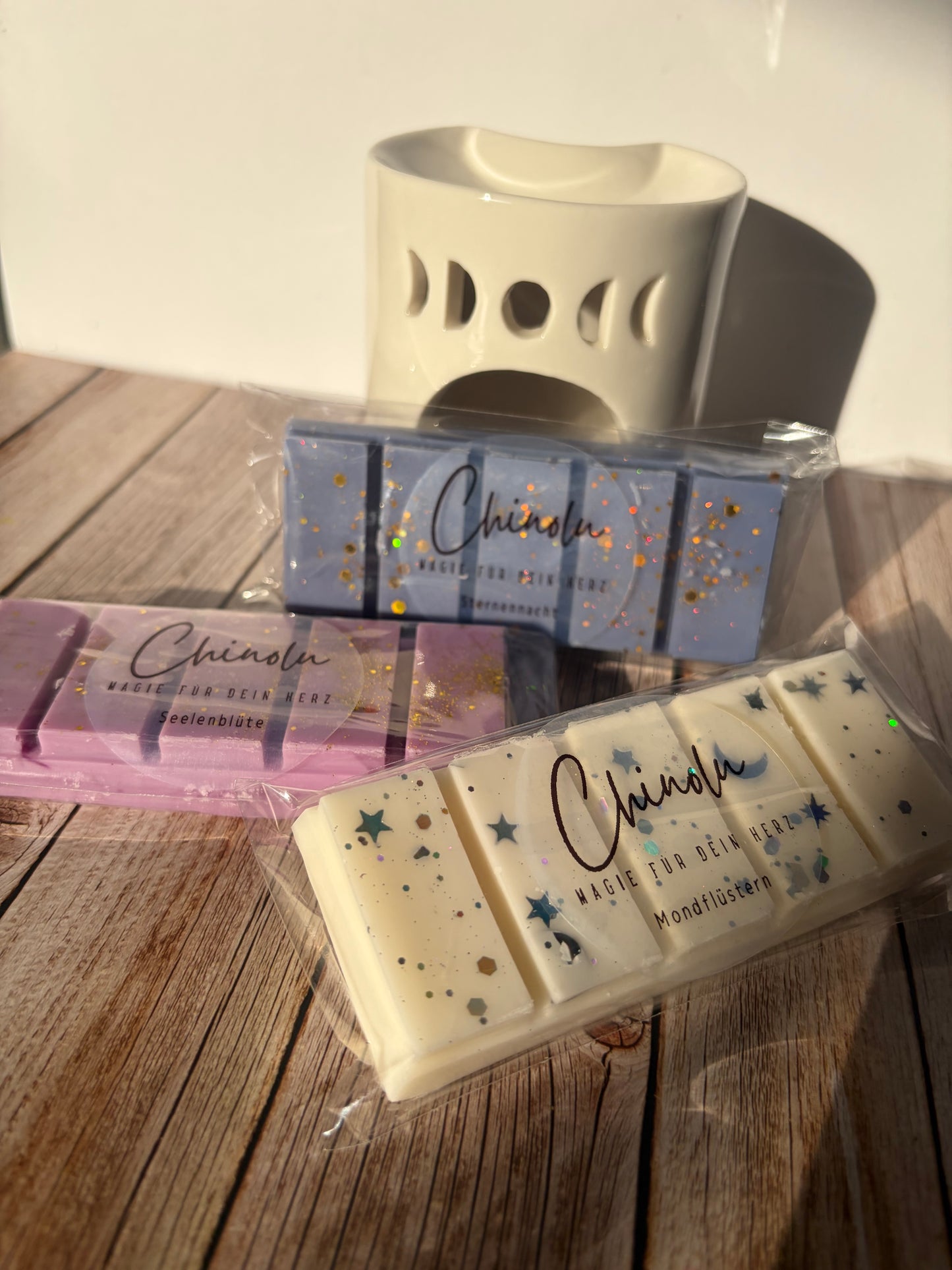 🌙✨ Nachtzauber Set – Duftlampe & 3 Duftmelts