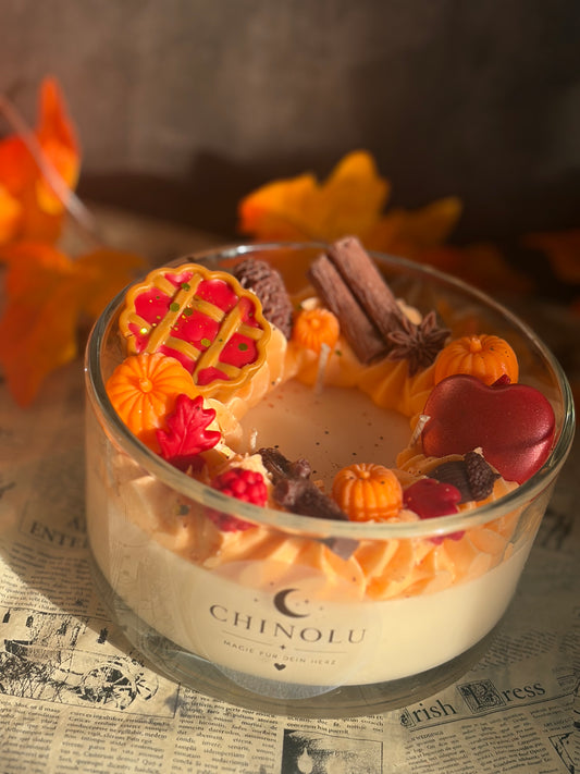 Apfelernte – Große Herbstkerze