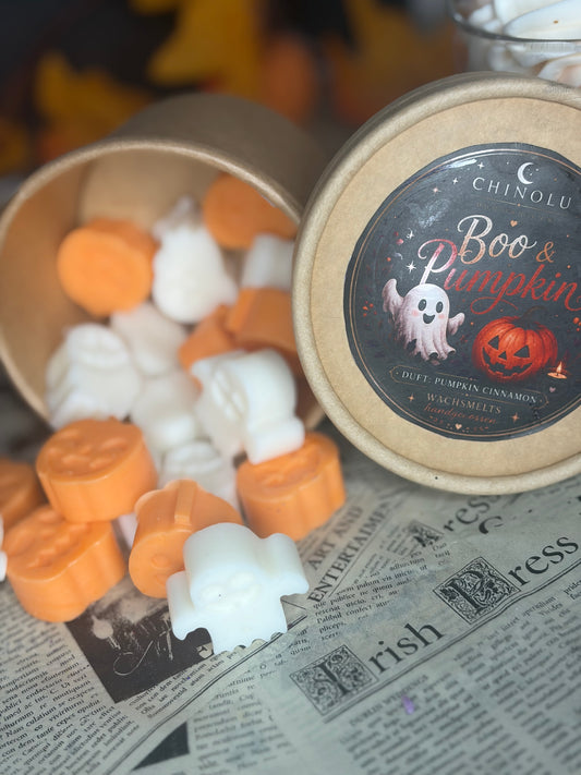 👻 Boo & Pumpkin – Wachsmelts