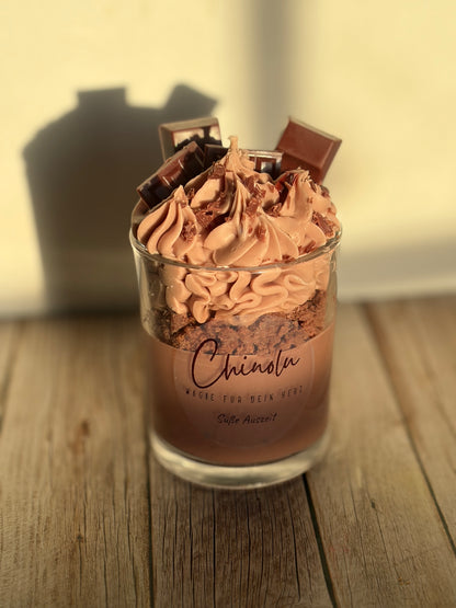 Süße Auszeit 🤎 | Dessertkerze mit Schokoladenduft