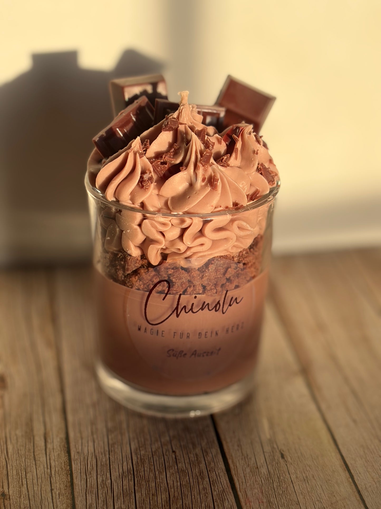 Süße Auszeit 🤎 | Dessertkerze mit Schokoladenduft