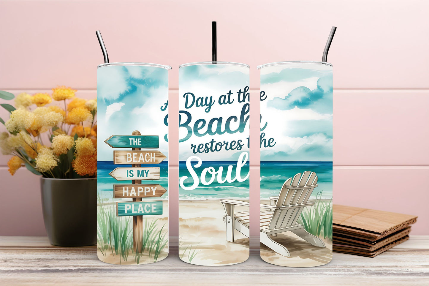 🌊 Beach Therapy Tumbler 🌊
