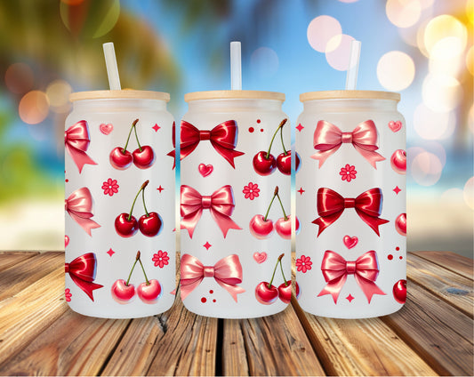 🍒 Cherry Kiss Glas