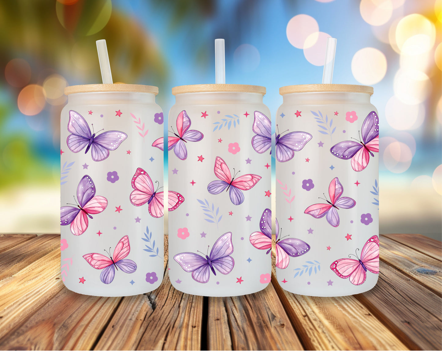 🦋 Schmetterlingszauber Glas