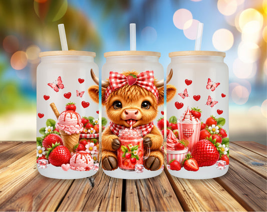 🍓 Erdbeerliebe Highland Glas