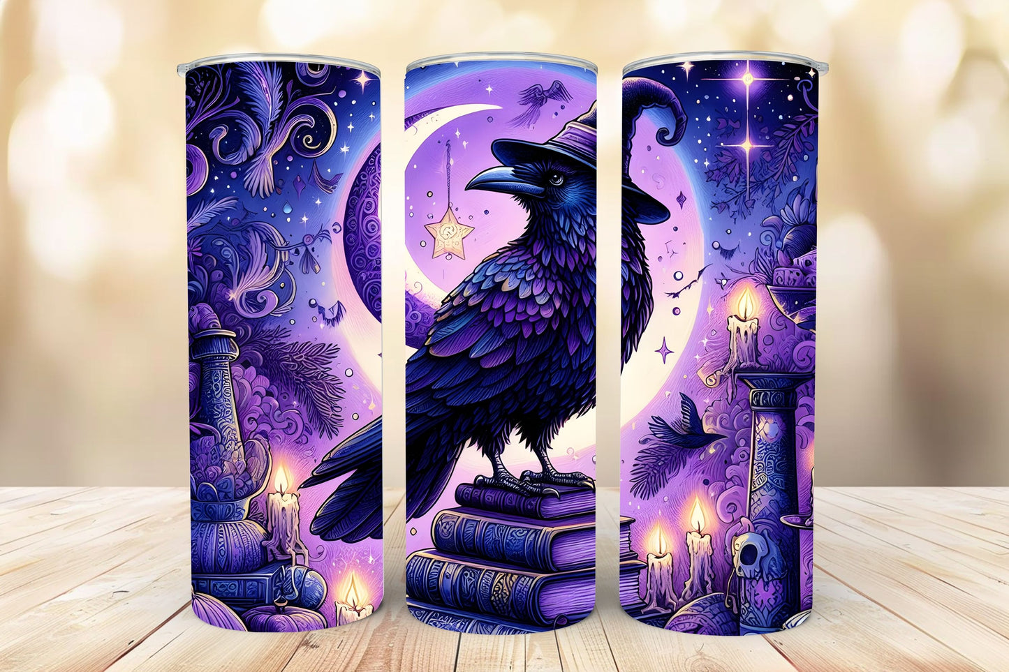 🖤 Raven Moon – Mystik Tumbler