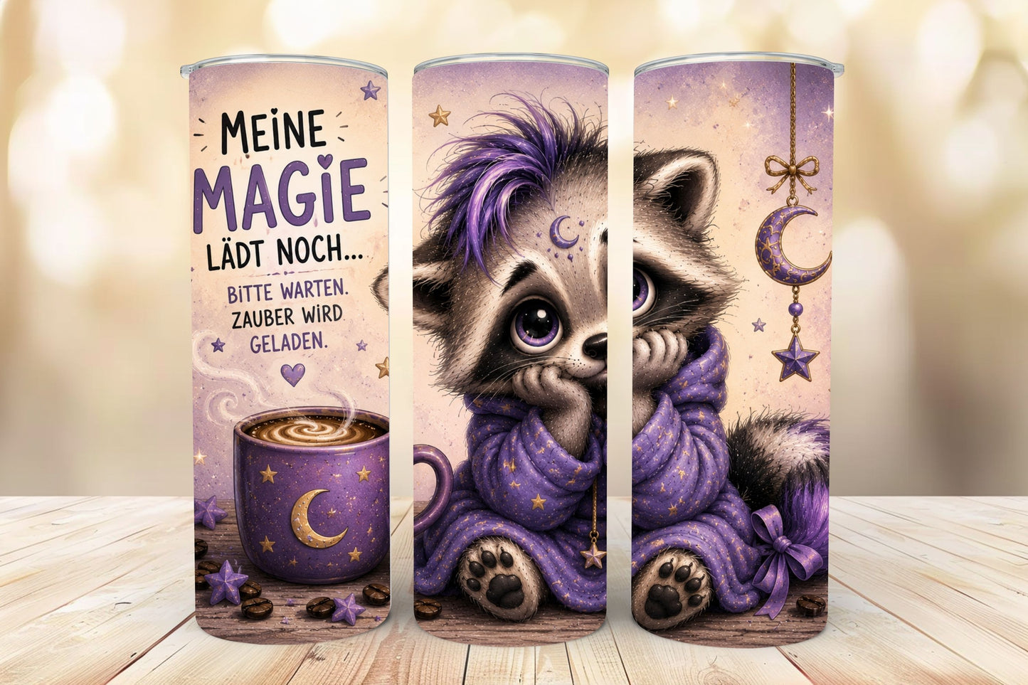 ✨ Meine Magie lädt noch... – Waschbär Tumbler