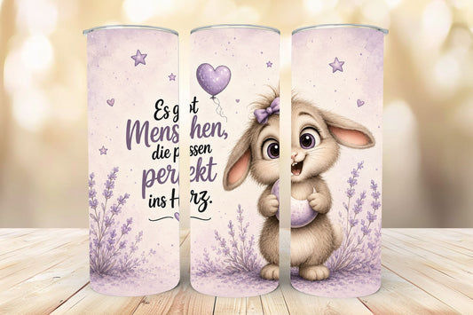 💜 Perfekt ins Herz – Häschen Tumbler