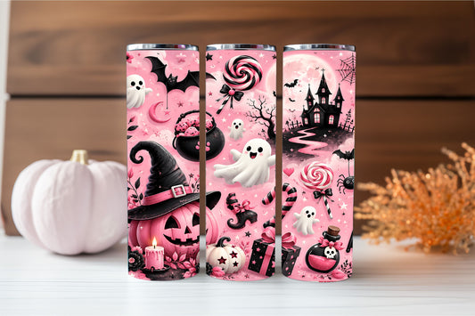 🩷 Pink Spooky Dreams – 20 oz Tumbler